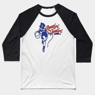 Vintage Rootin Tootin Good Time Western Cowgirl Baseball T-Shirt